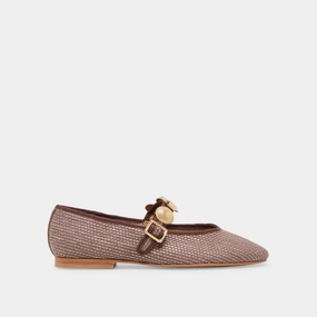 Modern Glow RELAN BALLET FLATS WALNUT RAFFIA