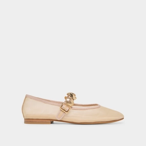 Peep Toe RELAN MESH BALLET FLATS FRENCH VANILLA MESH