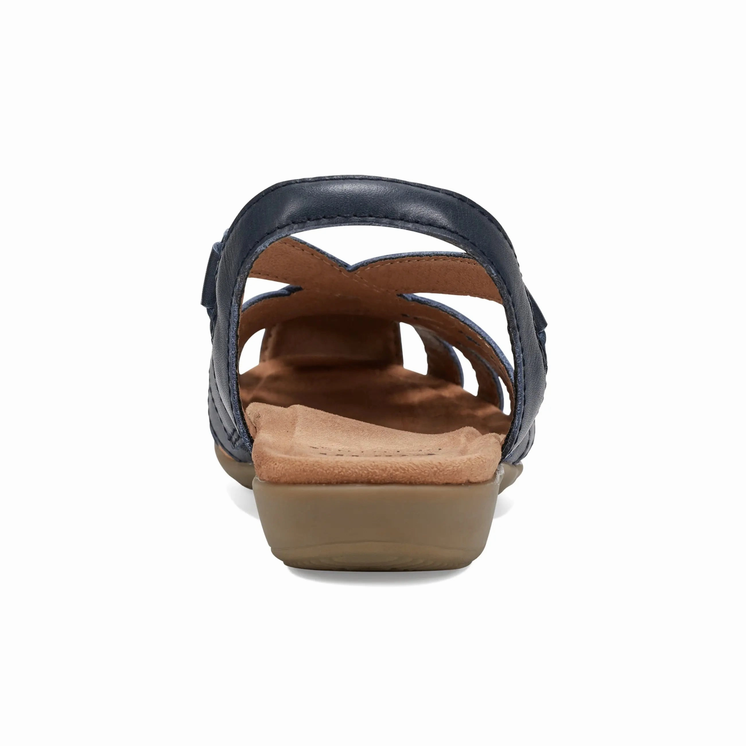 Chic Flats Berri Woven Casual Round Toe Slip-on Sandals