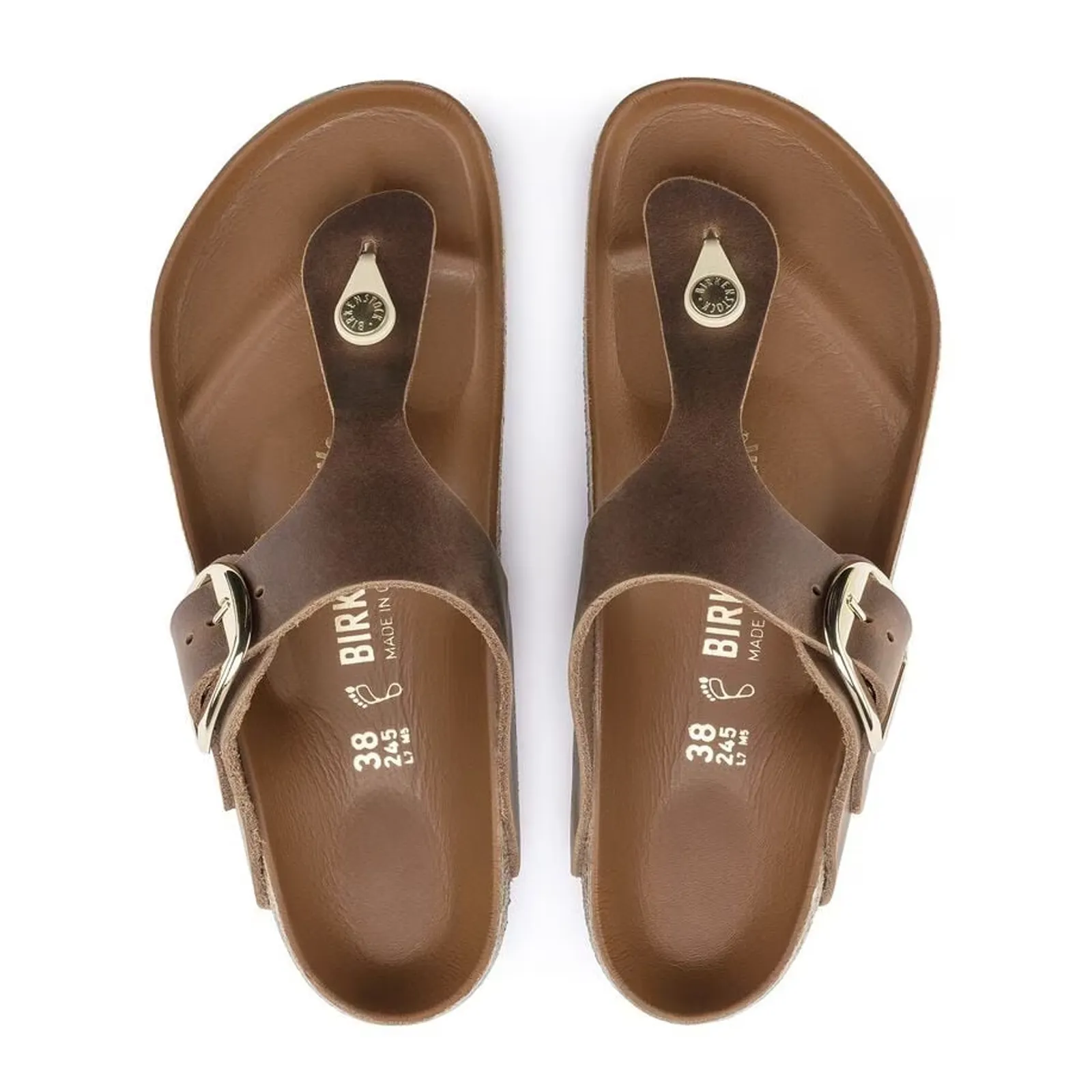 Birkenstock Gizeh Big Buckle Sandal (Women) - Cognac Leather Charity Ball