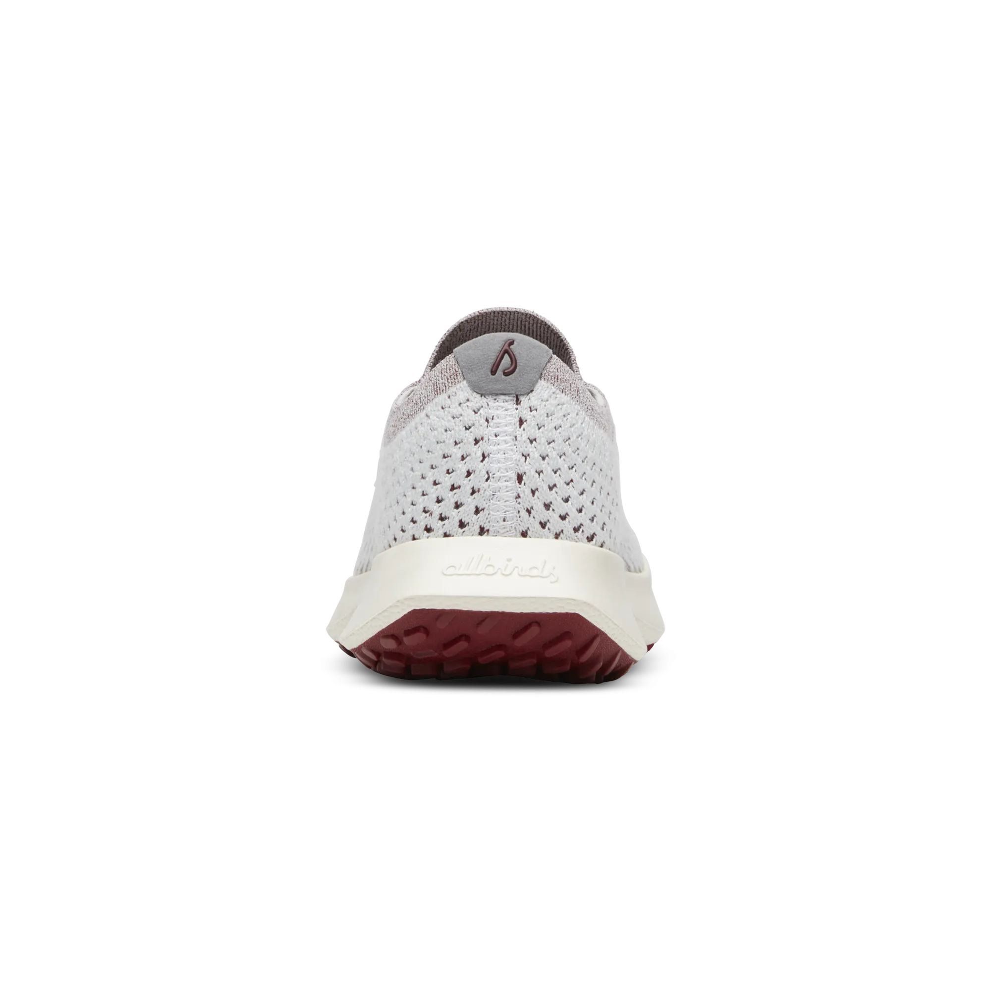 Men's Tree Dasher 2 - Blizzard/Thunder Red (Natural White Sole) Hyper Breathable Knit Asymmetric Lacing