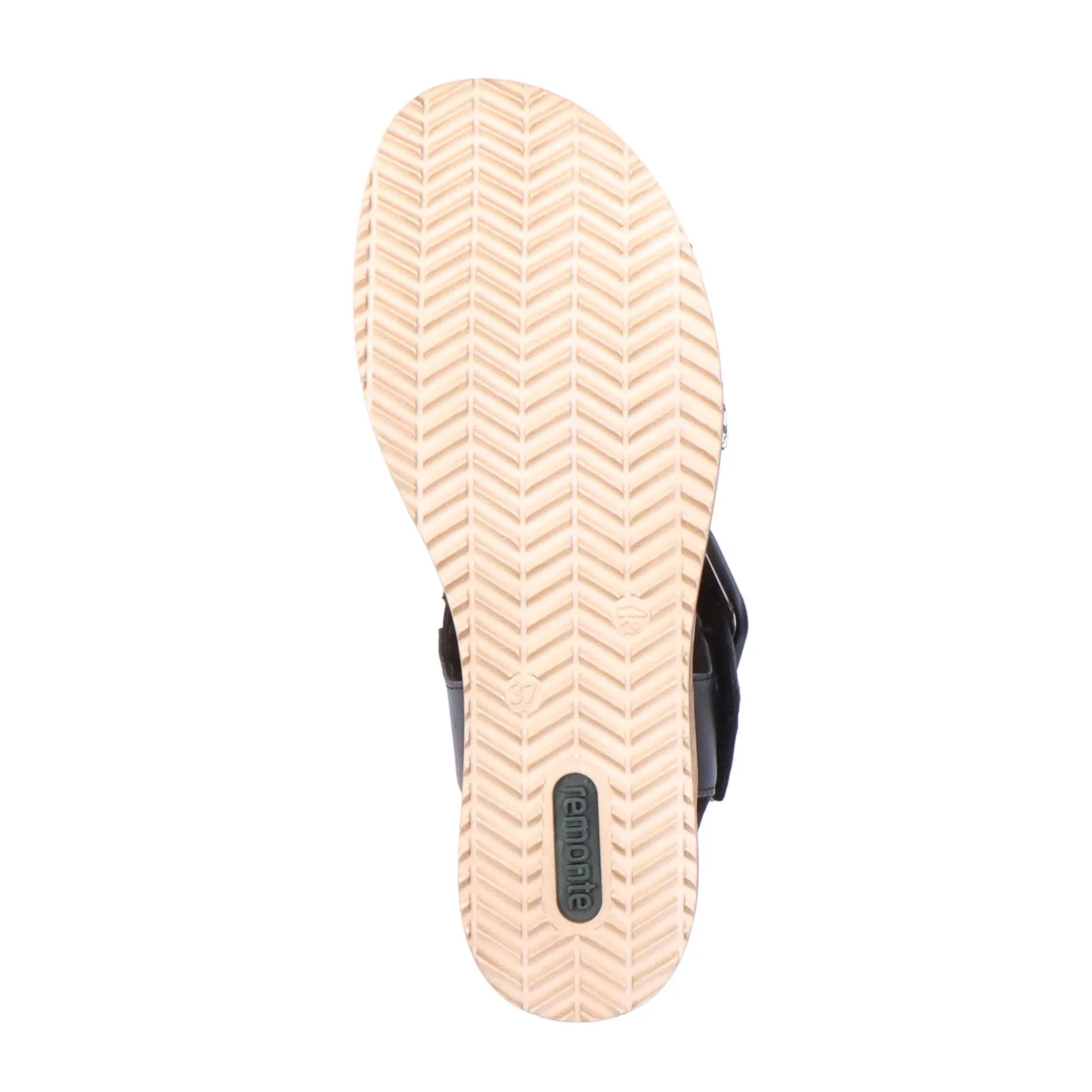 Foot Relief Breathable Footwear Remonte Jerilyn D6453-01 Wedge Sandal (Women) - Schwarz-Crema/Schwarz Siradial Lugano