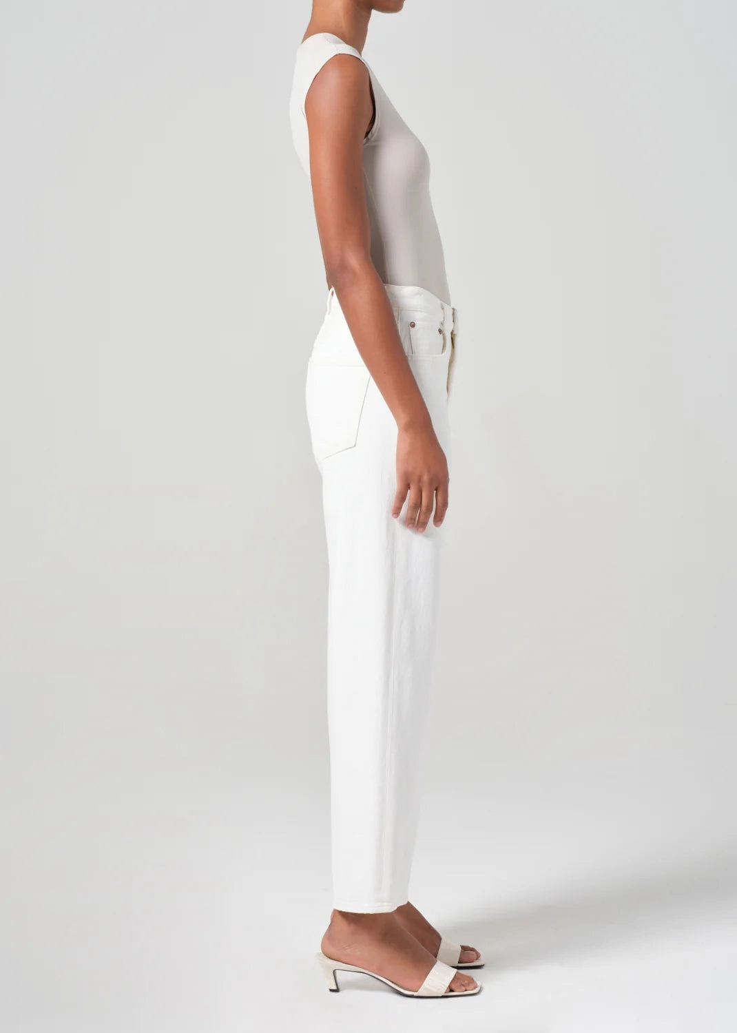 Chic Wear Ren Jean (Stretch) in White Wash