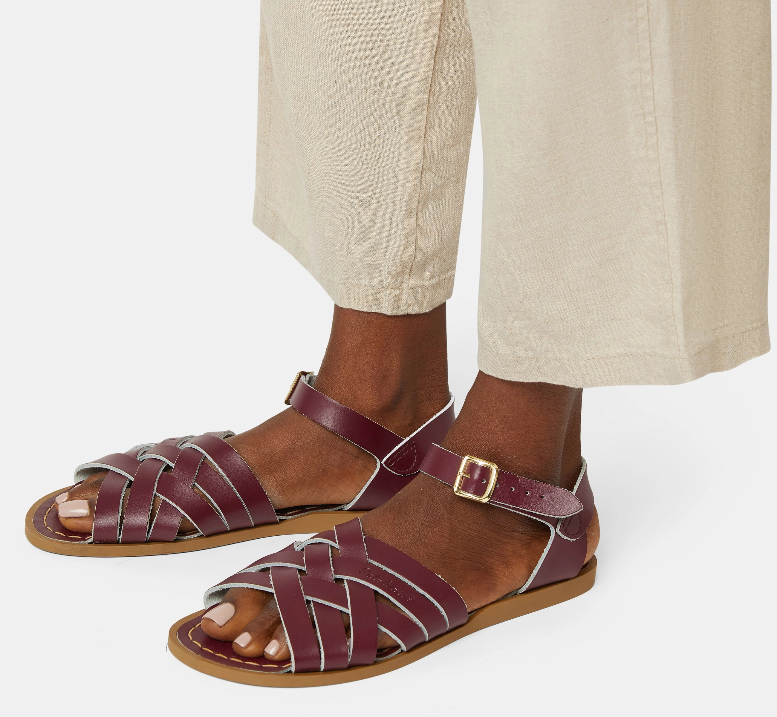 Grab And Go Chill Essential Retro Claret Womens Sandal