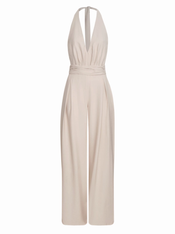 Gym Holiday Resplandores Halter Jumpsuit in Sand