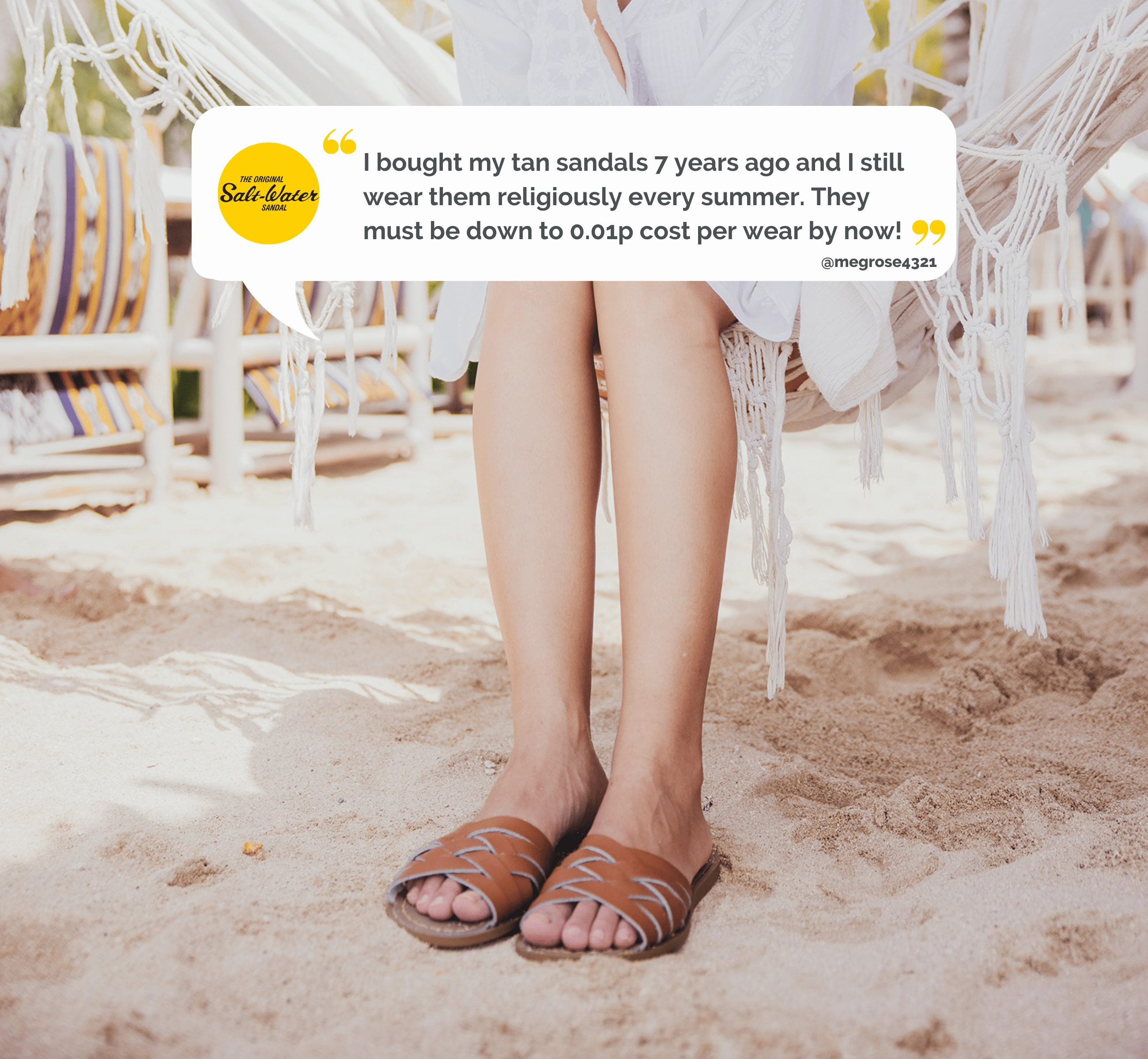 Airflow Optimized Design Retro Slide Tan Womens Sandal