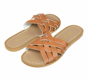 Trendy Flip-flops Retro Slide Tan Womens Sandal