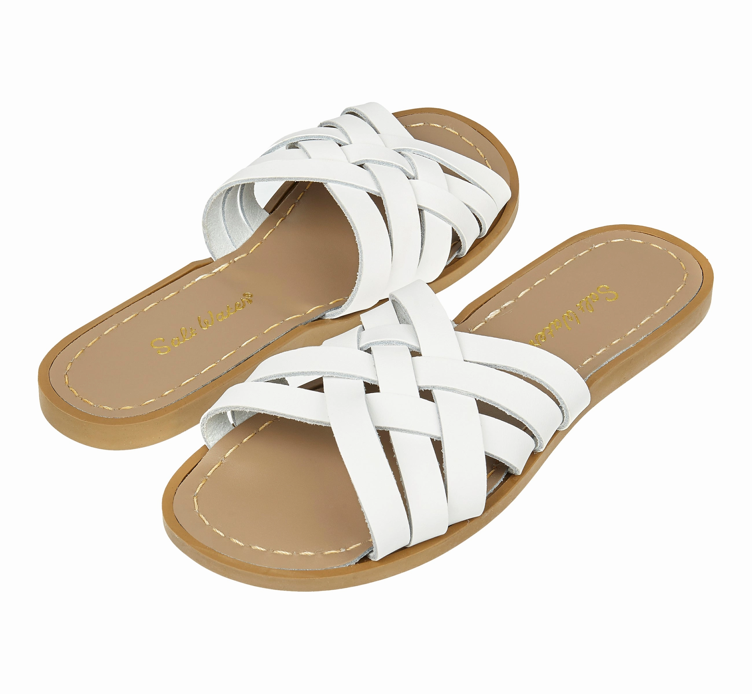 Retro Slide White Womens Sandal Sleek Vacation Sandals