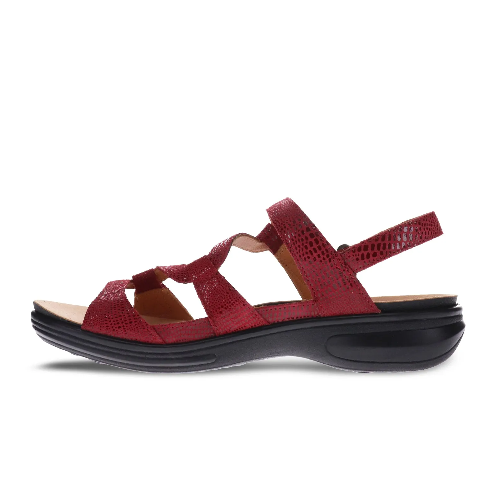 Revere Emerald Backstrap Sandal (Women) - Cherry Lizard Comfortable Straps