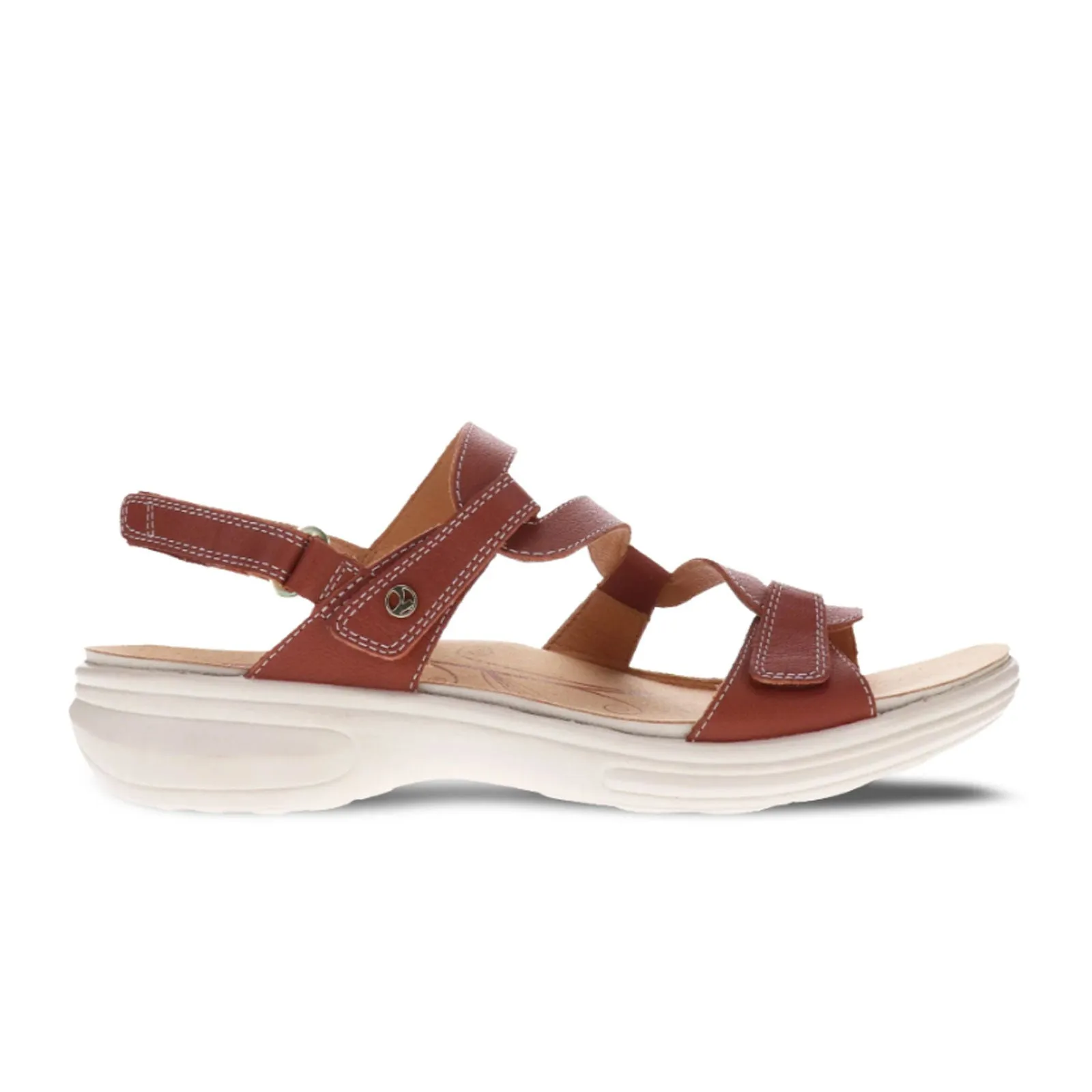 Revere Emerald Backstrap Sandal (Women) - Cognac Slip Resistant Strap Design