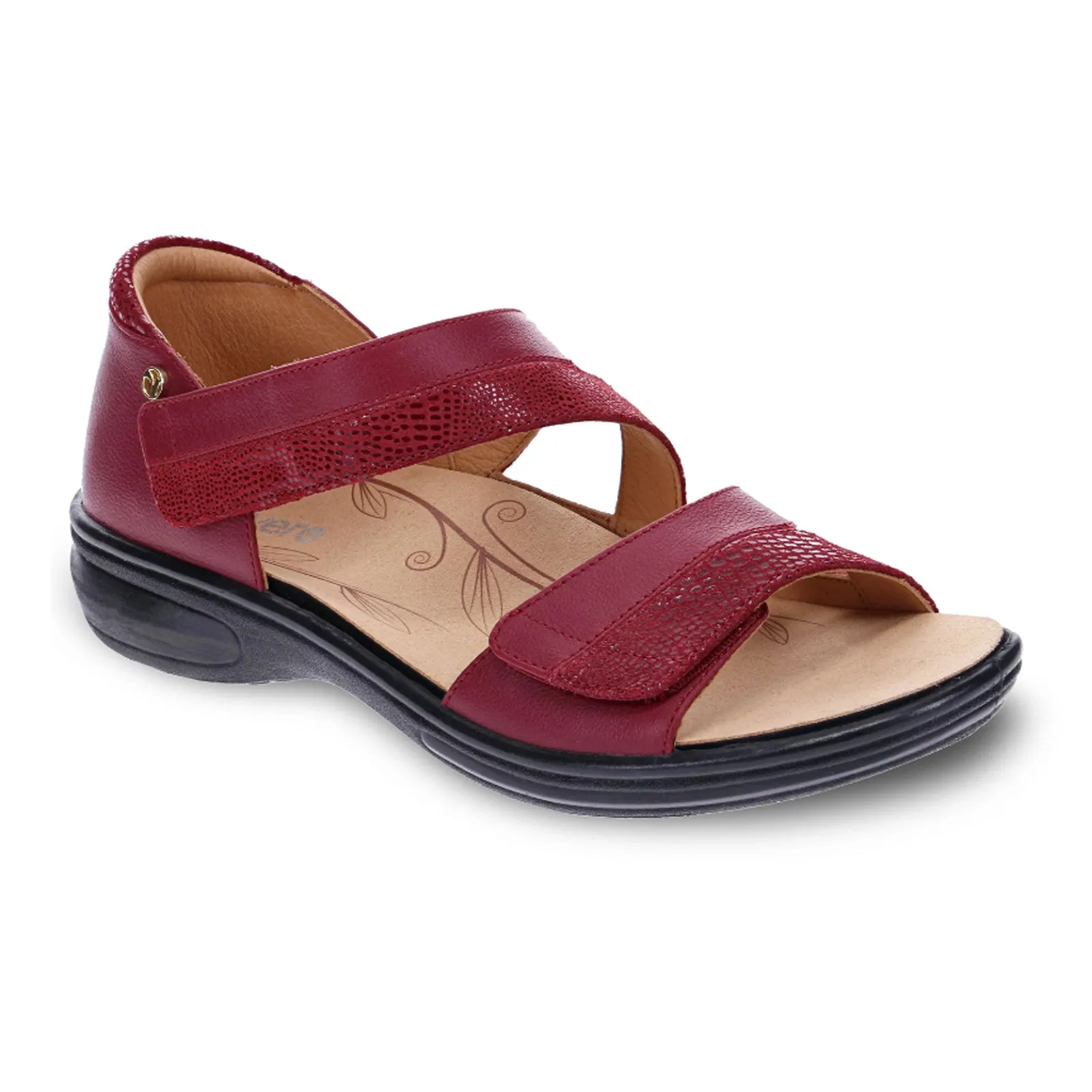 Travel Footwear Revere Mauritius Backstrap Sandal (Women) - Cherry Lizard