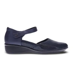 Revere Osaka Wedge Sandal (Women) - Sapphire/Navy Lizard Road Fashionable Look