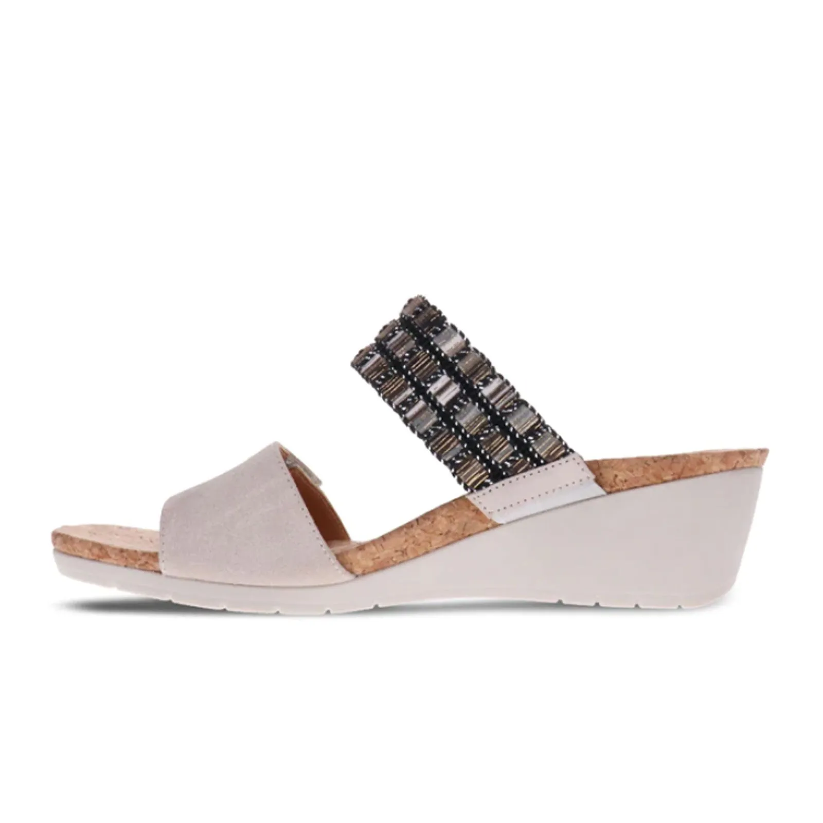 Revere Sorrento Wedge Sandal (Women) - Pebble Soft Touch Lining Fabric Arch Support Technology