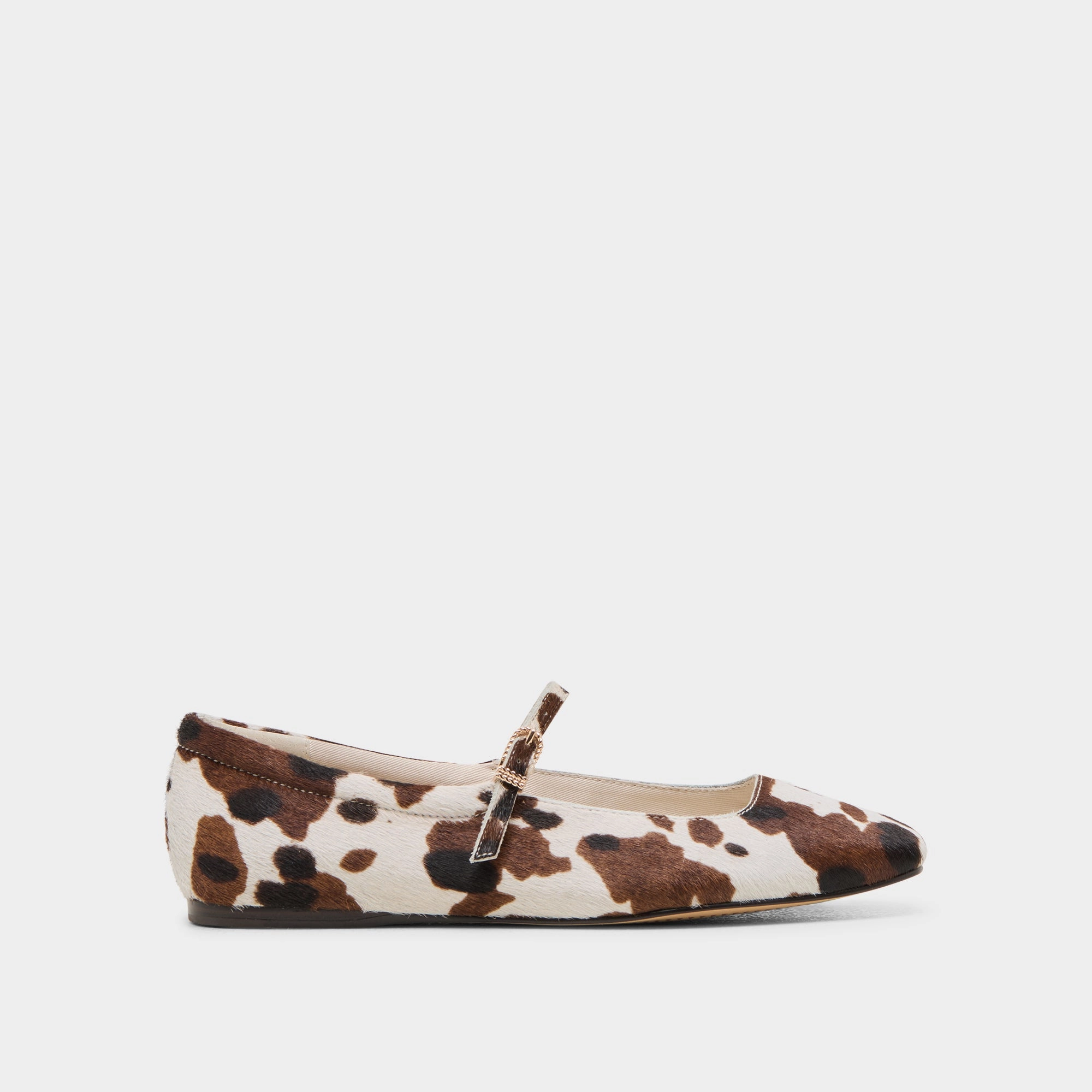 Refined Walk REYES BALLET FLATS COCOA TAURUS CALF HAIR