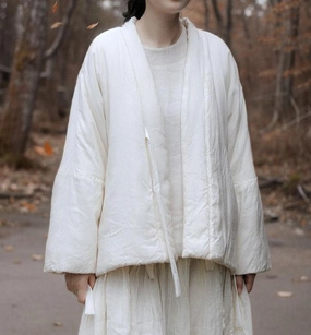 HeatRetentionTechnology Comfy Reversible Mulberry Silk Short Cotton Padded Coats