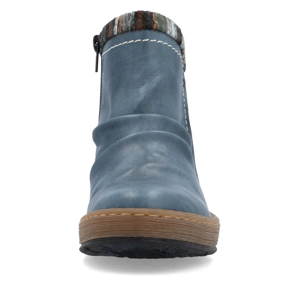 Anti Slip Pattern Odor Resistant Material RIEKER WOMENS Z6755-15 - ROYAL BLUE