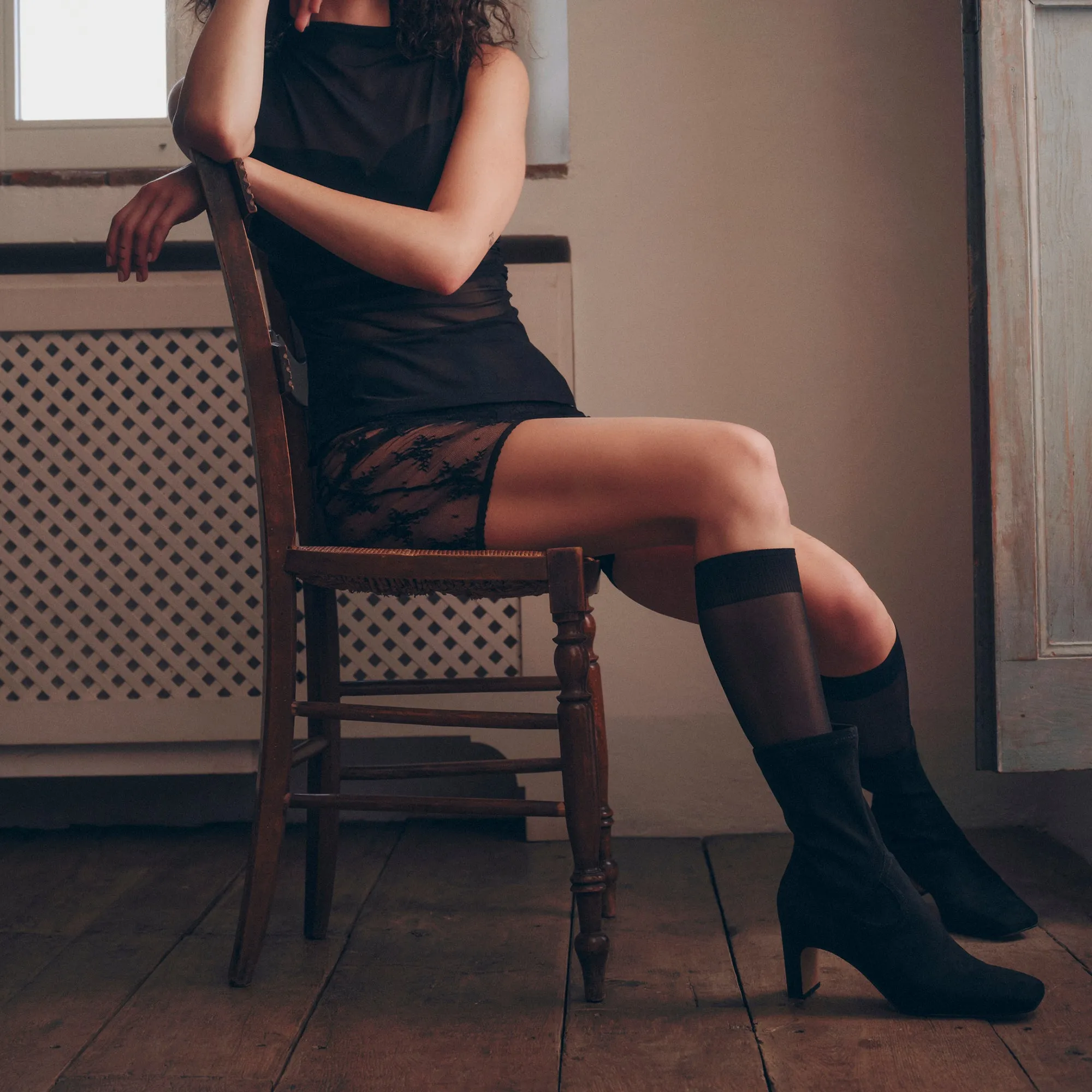 Long-Distance Support Breathable mesh ROAN BOOTS ONYX STELLA SUEDE