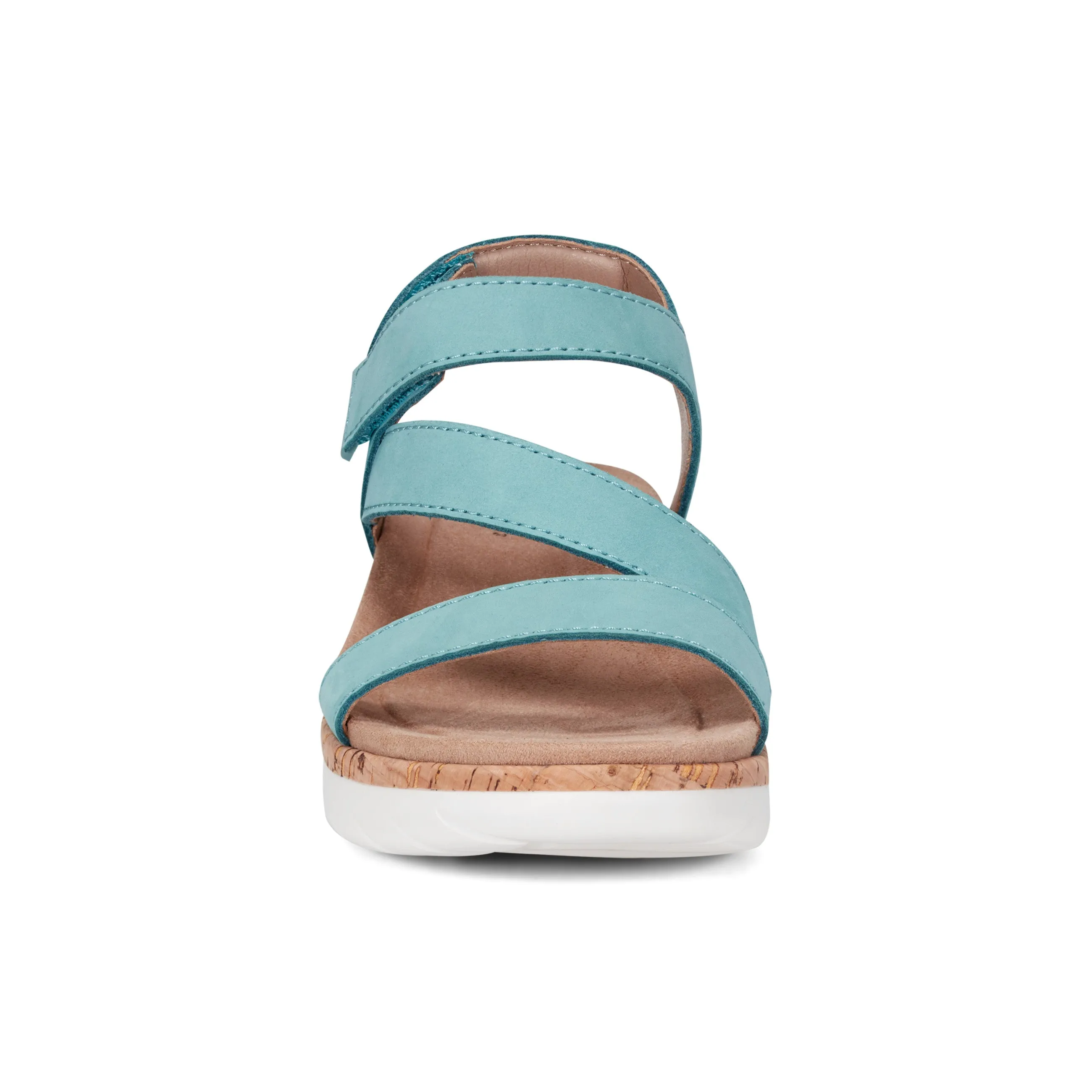 Roni Casual Strappy Flat Sandals Distinctive materials Sculpted cushioning