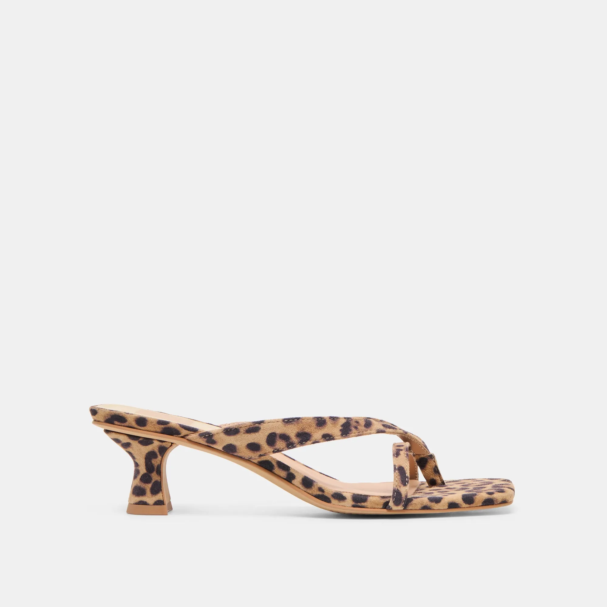 label enchanting BREVEL HEELS DK LEOPARD PRINTED SUEDE