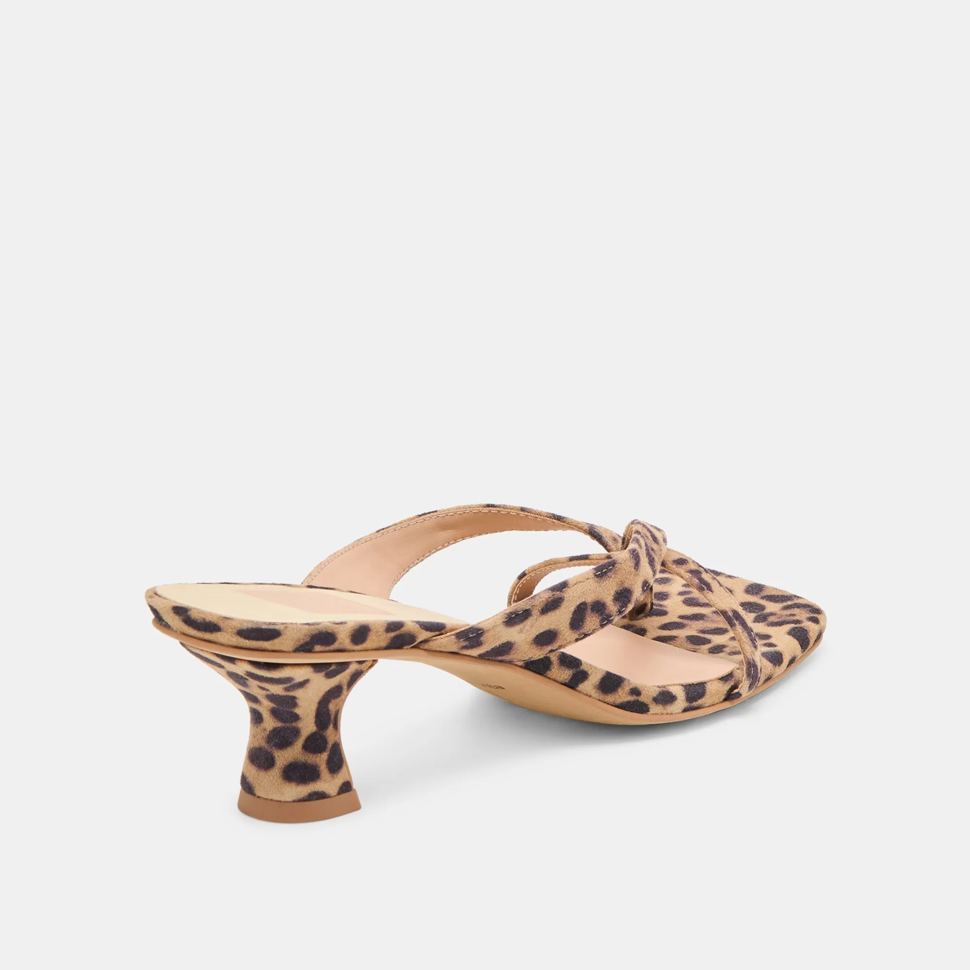 Flexible Sole Design BREVEL HEELS DK LEOPARD PRINTED SUEDE
