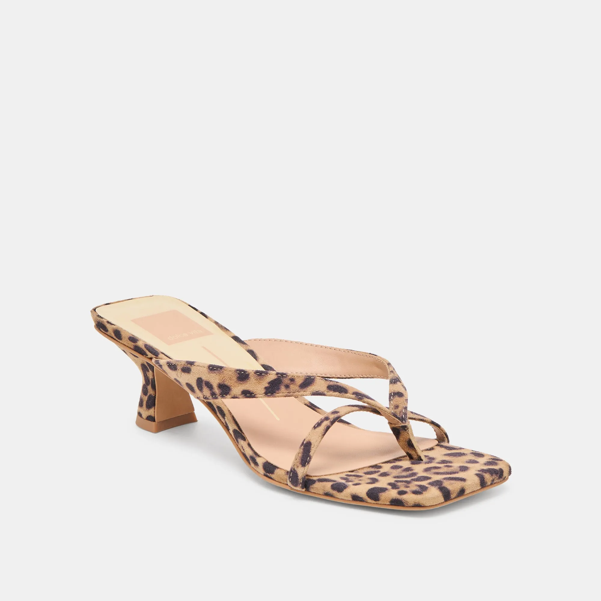 inviting BREVEL HEELS DK LEOPARD PRINTED SUEDE