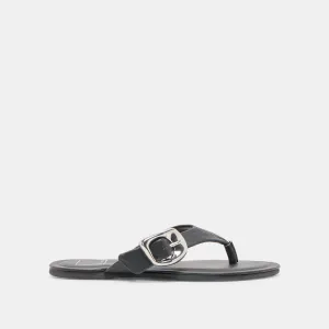 ROSSA SANDALS BLACK LEATHER Ultra Cushioned Midsole Foot Support