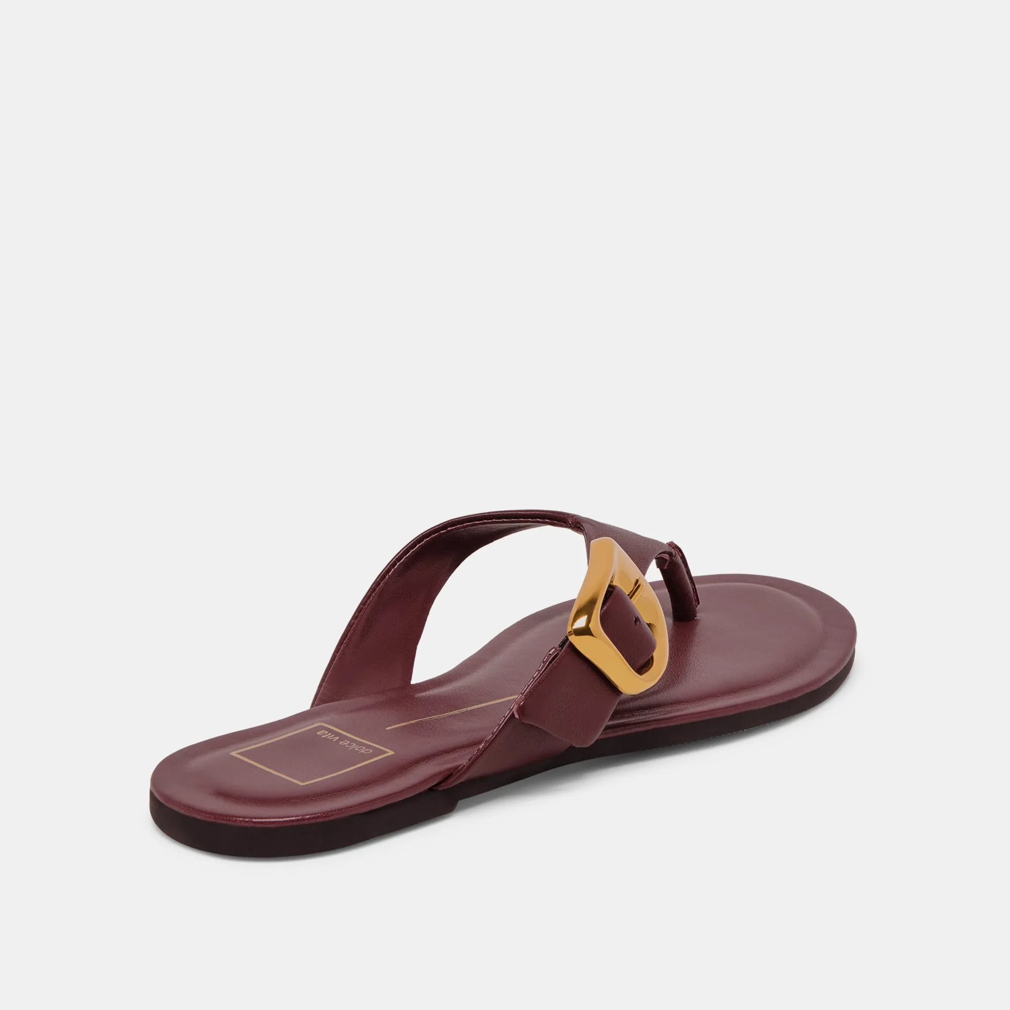 ROSSA SANDALS BURGUNDY LEATHER Trend-setting ease Water Resistant Design