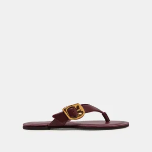 ROSSA SANDALS BURGUNDY LEATHER solo trip