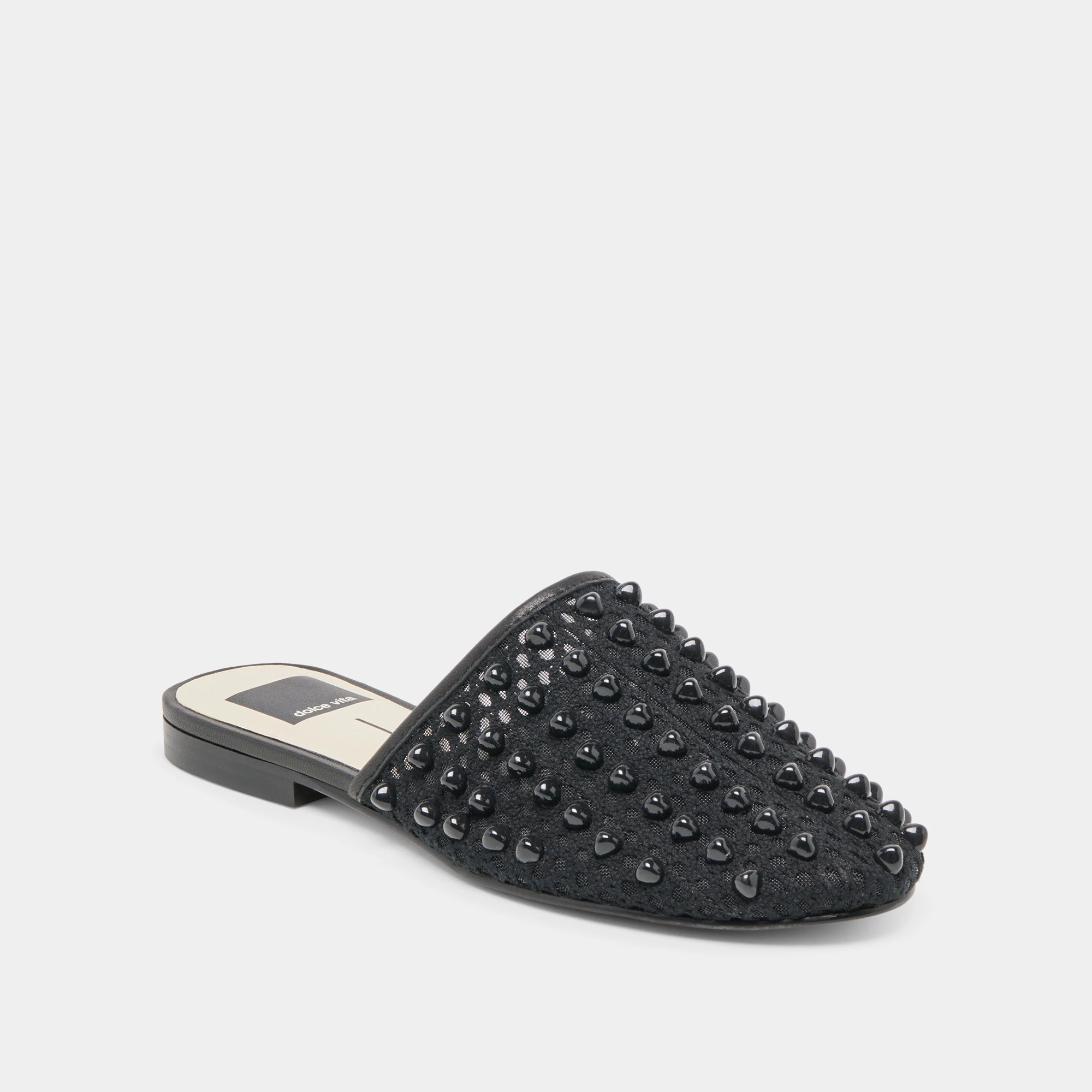 ROVA BEAD FLATS ONYX BEADED MESH Night Shine Refined Detail