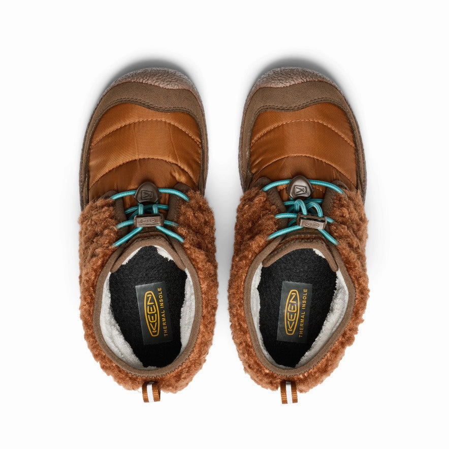 Step Control microfiber Big Kids' Howser II Waterproof Chukka  |  Roasted Pecan/Dark Earth