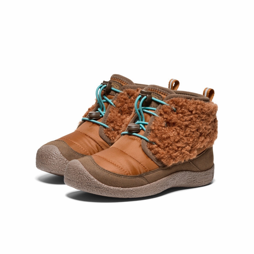 Stable Support Morning Walk Durable Shell Weekend Camping Big Kids' Howser II Waterproof Chukka  |  Roasted Pecan/Dark Earth