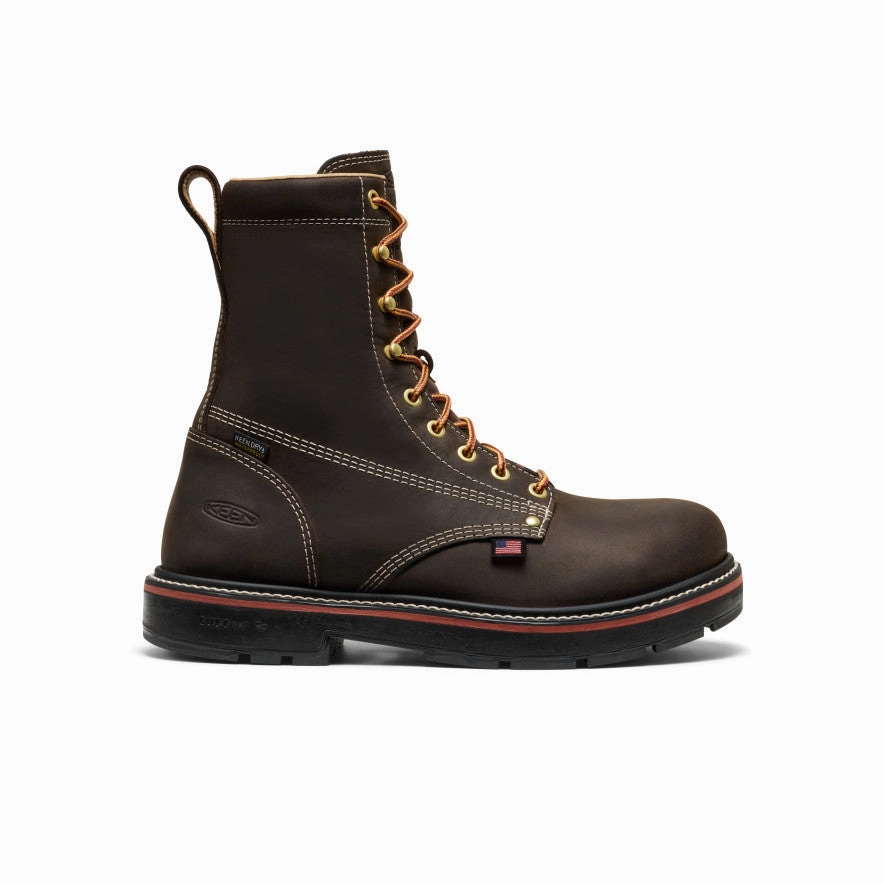 Men's Liberty 8" Waterproof 90?? Heel Boot (Carbon Toe)  |  Coffee Bean/Black Shock Absorption Core