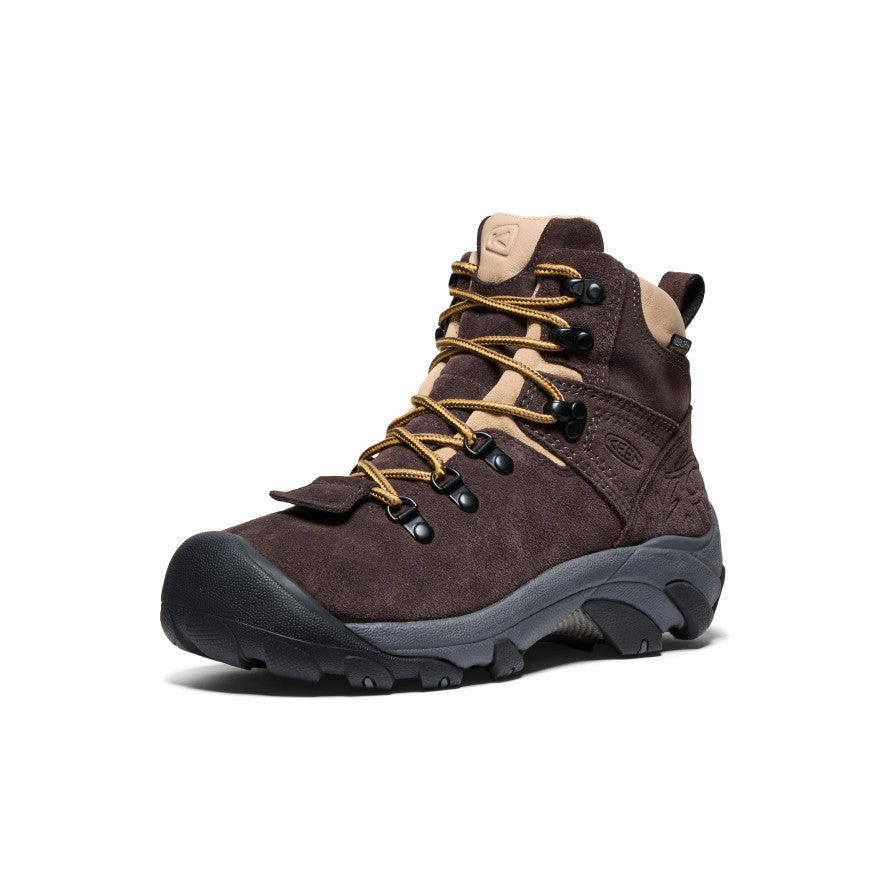 Women's Pyrenees Waterproof Hiking Boot x Mountain Research  |  Mountain Research Brown Sleek Profile