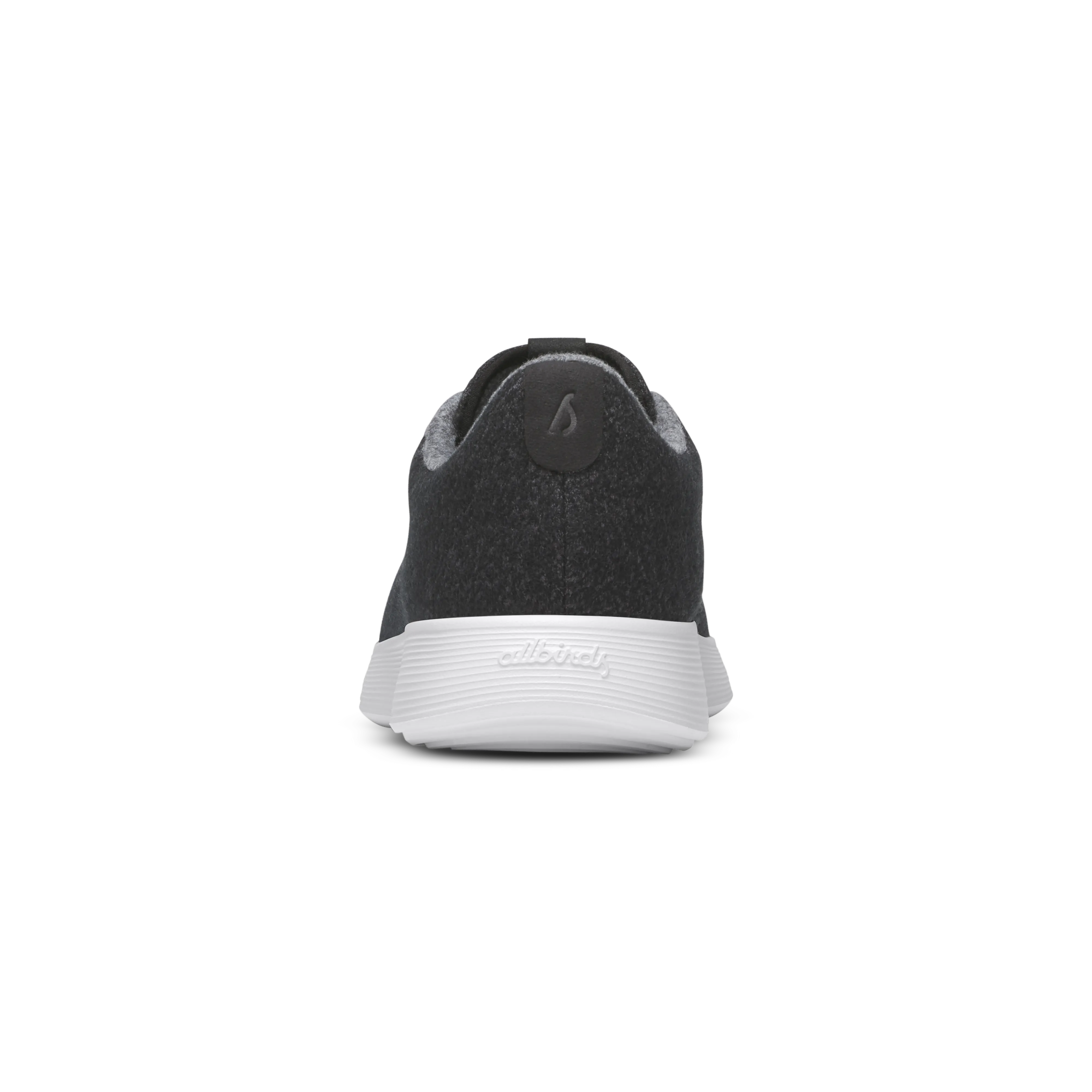 Padded shock absorption Men's Wool Runner NZ - Natural Black (Blizzard Sole)