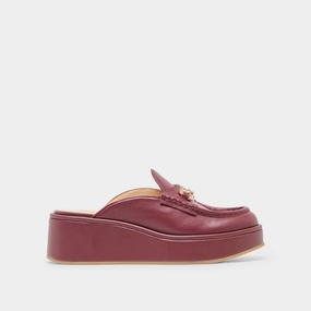 DORREL LOAFERS MAROON LEATHER Collectible Item hand craft