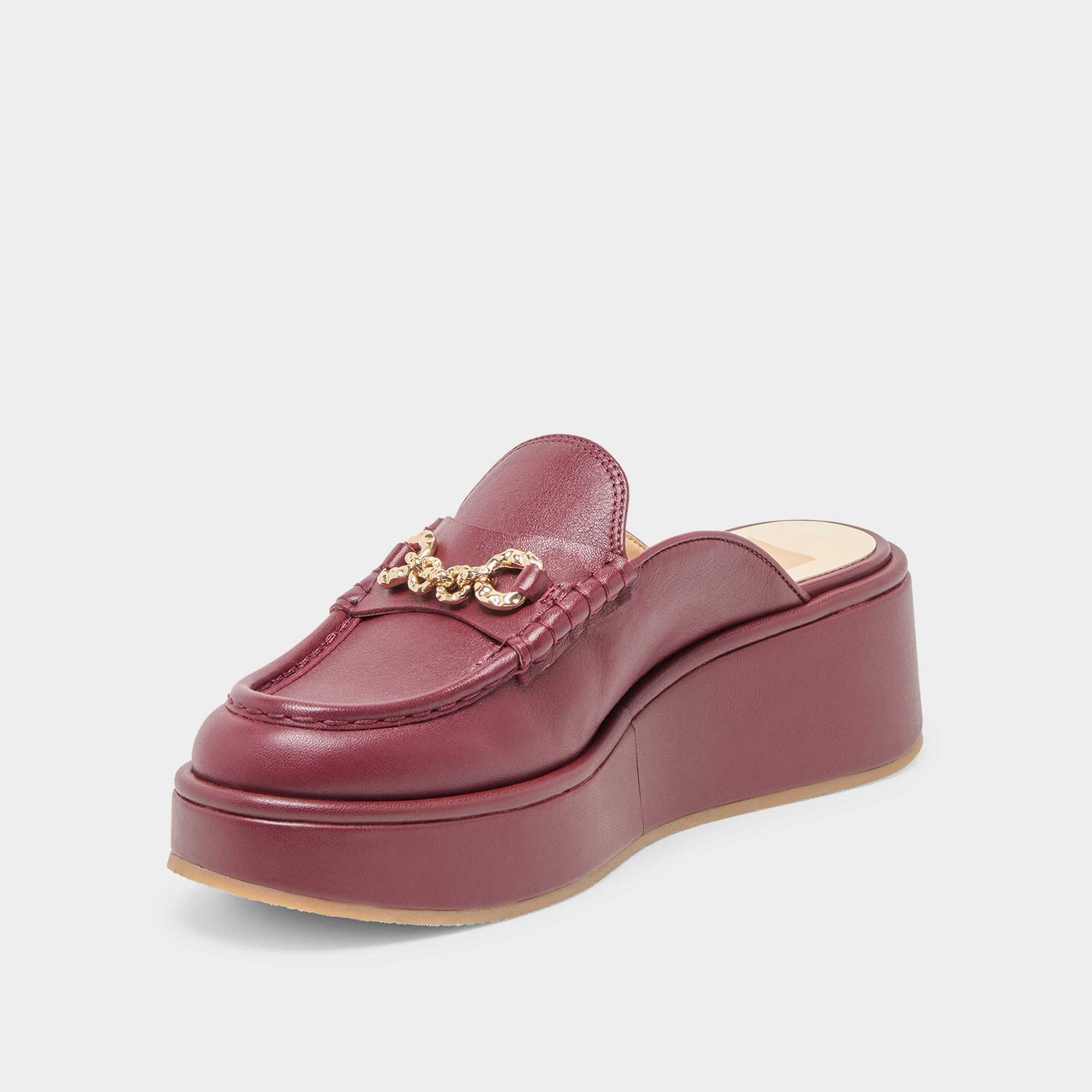 Quick Spark Arch Care DORREL LOAFERS MAROON LEATHER