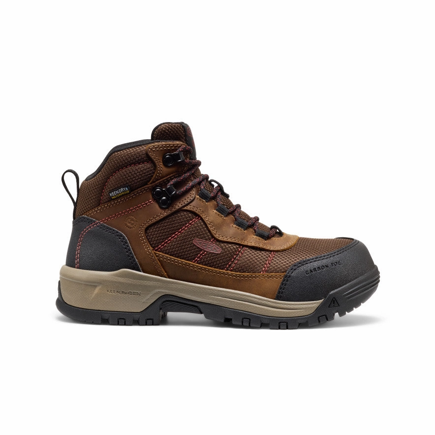 Wild Soul Women's Skokie Waterproof Work Boot (Carbon Toe)  |  Bison/Black