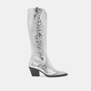 RYATT BOOTS SILVER DISTRESSED LEATHER Daily Step