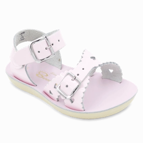 Slip Resistant Traction Salt Water by Hoy Kids Shoes Sun-San - Sweetheart Sandal in Shiny Pink