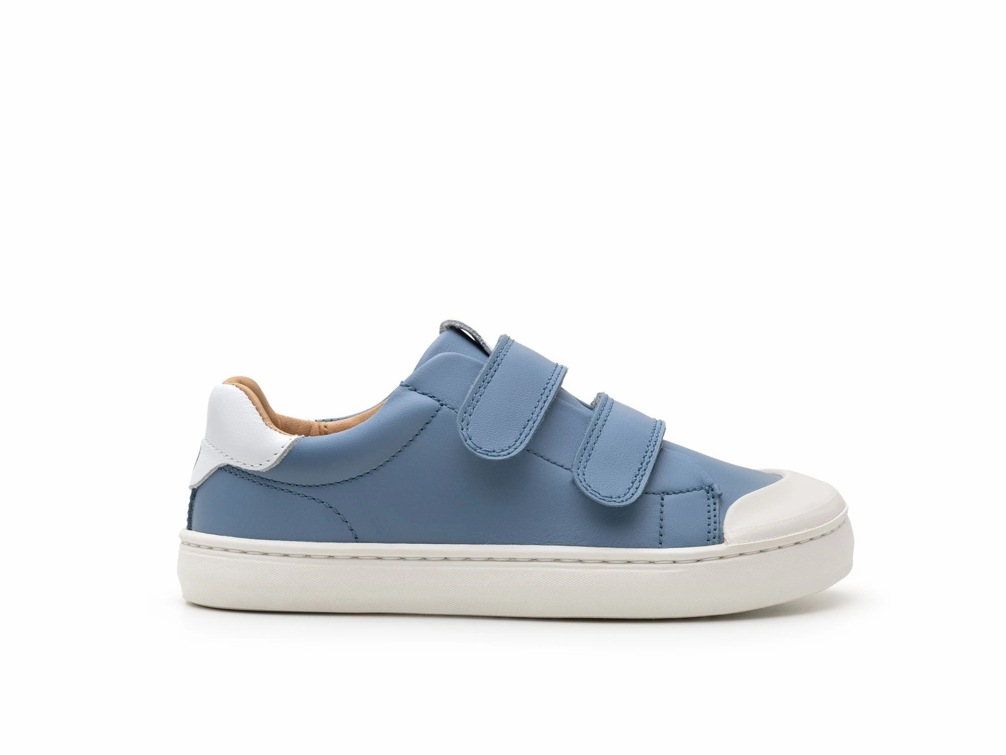 Comfy Open-toe Shoes Tip Toey Joey Kids RAMP Sneakers - Denim/White