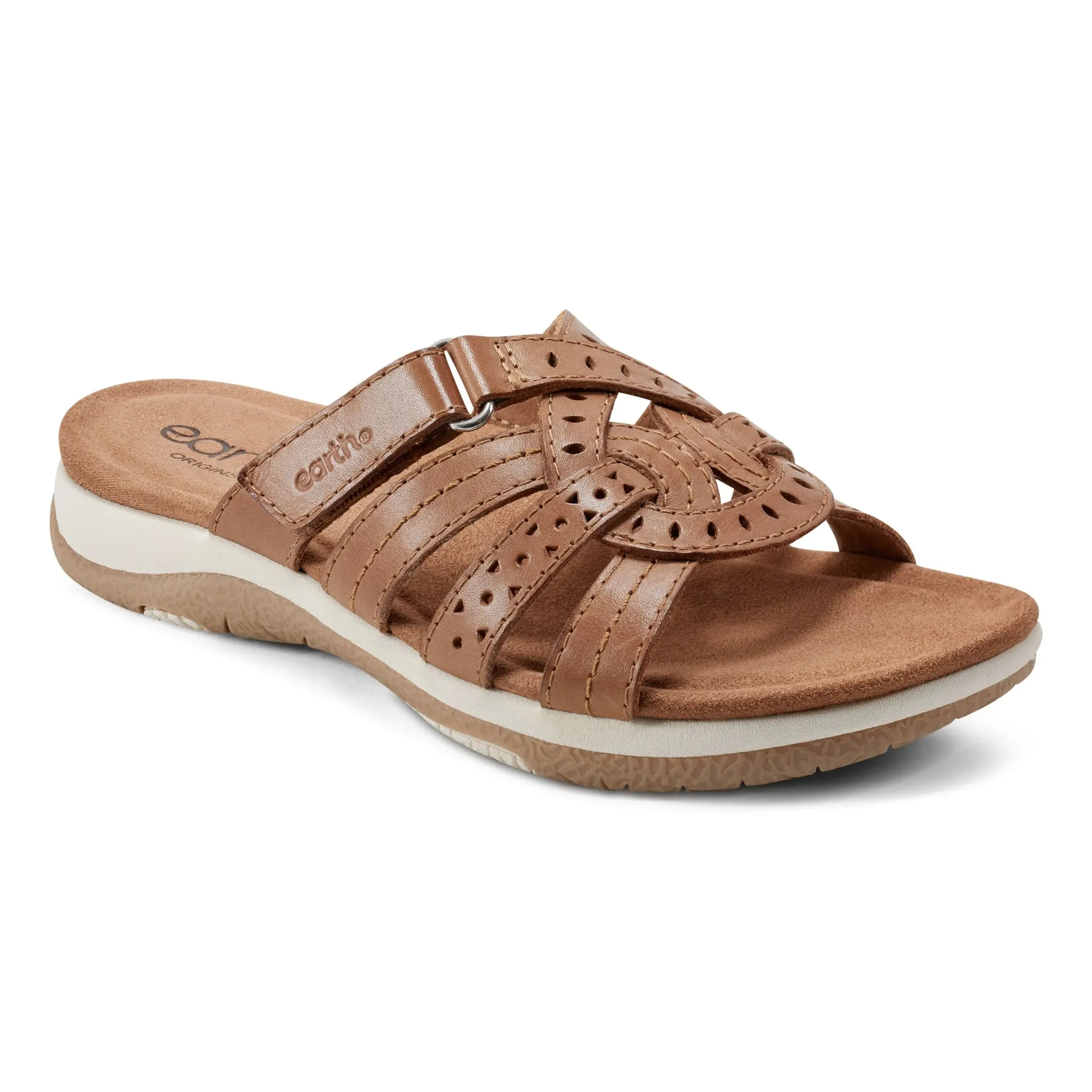 Energy Return Midsole Airflow channels Sassoni Strappy Casual Slip-On Flat Sandals