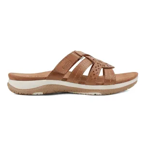 All-Weather Comfort Sassoni Strappy Casual Slip-On Flat Sandals