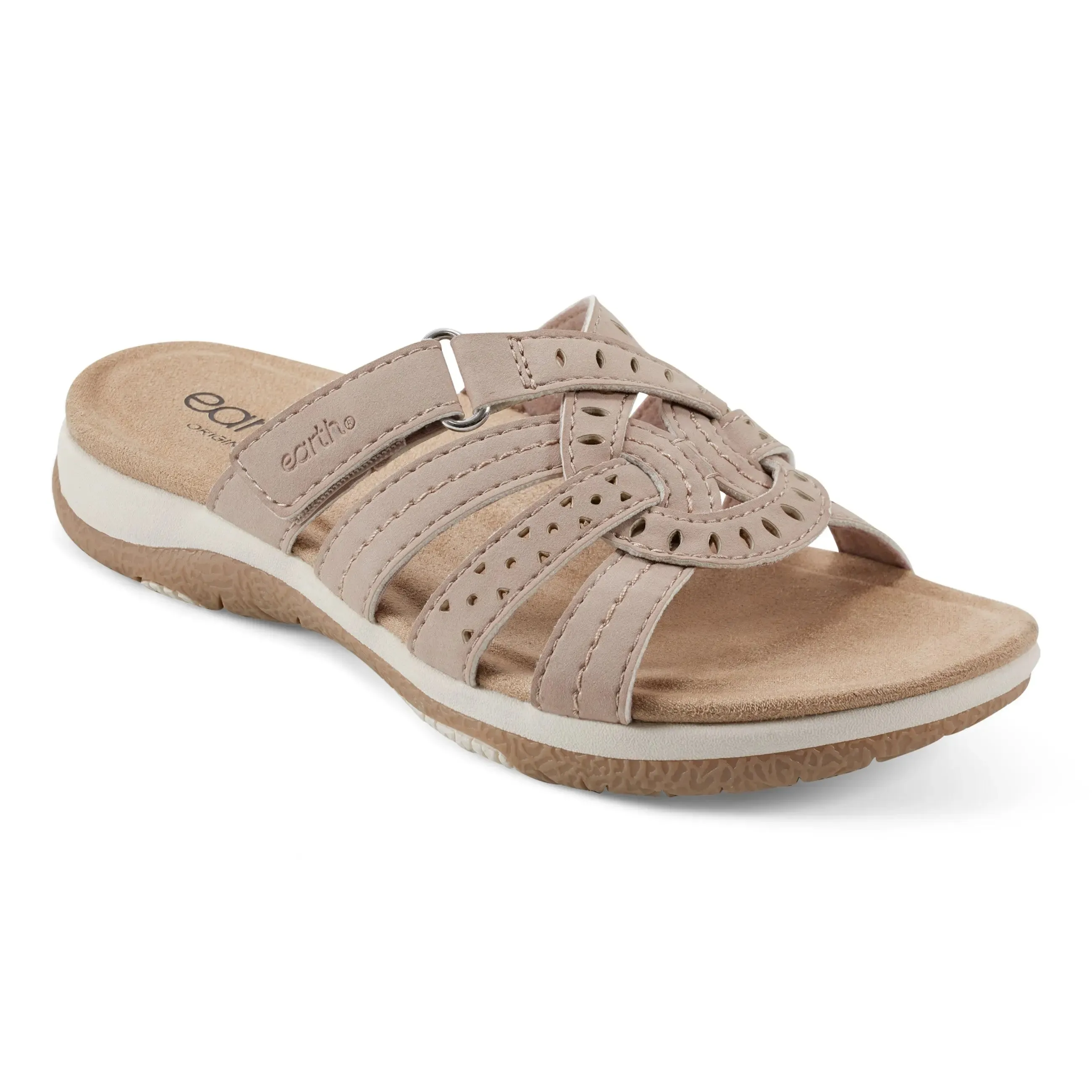 Sassoni Strappy Casual Slip-On Flat Sandals pull - tab purest