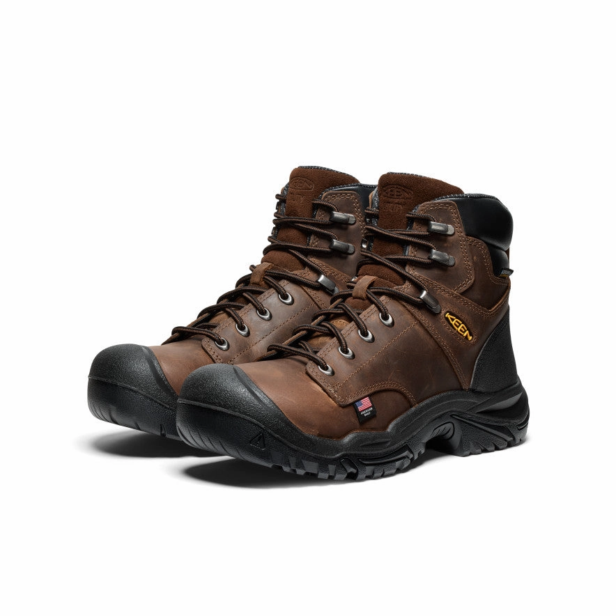 Men's Mt Vernon II 6" Waterproof Boot (Steel Toe)  |  Dark Earth/Black Outdoor Tough