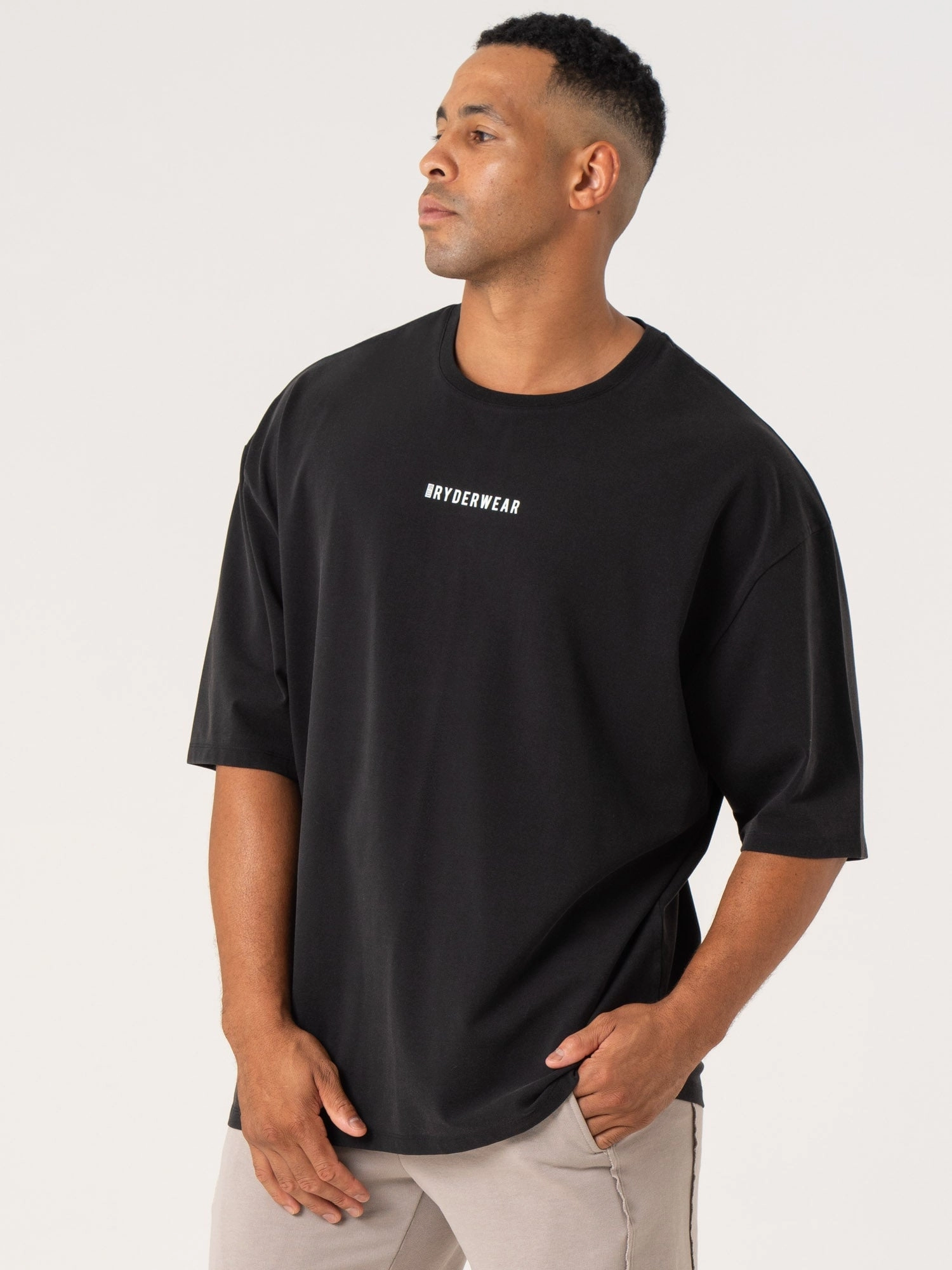 Pursuit Oversized T-Shirt - Black Stonewash Smart Wear ConvertibleStyle