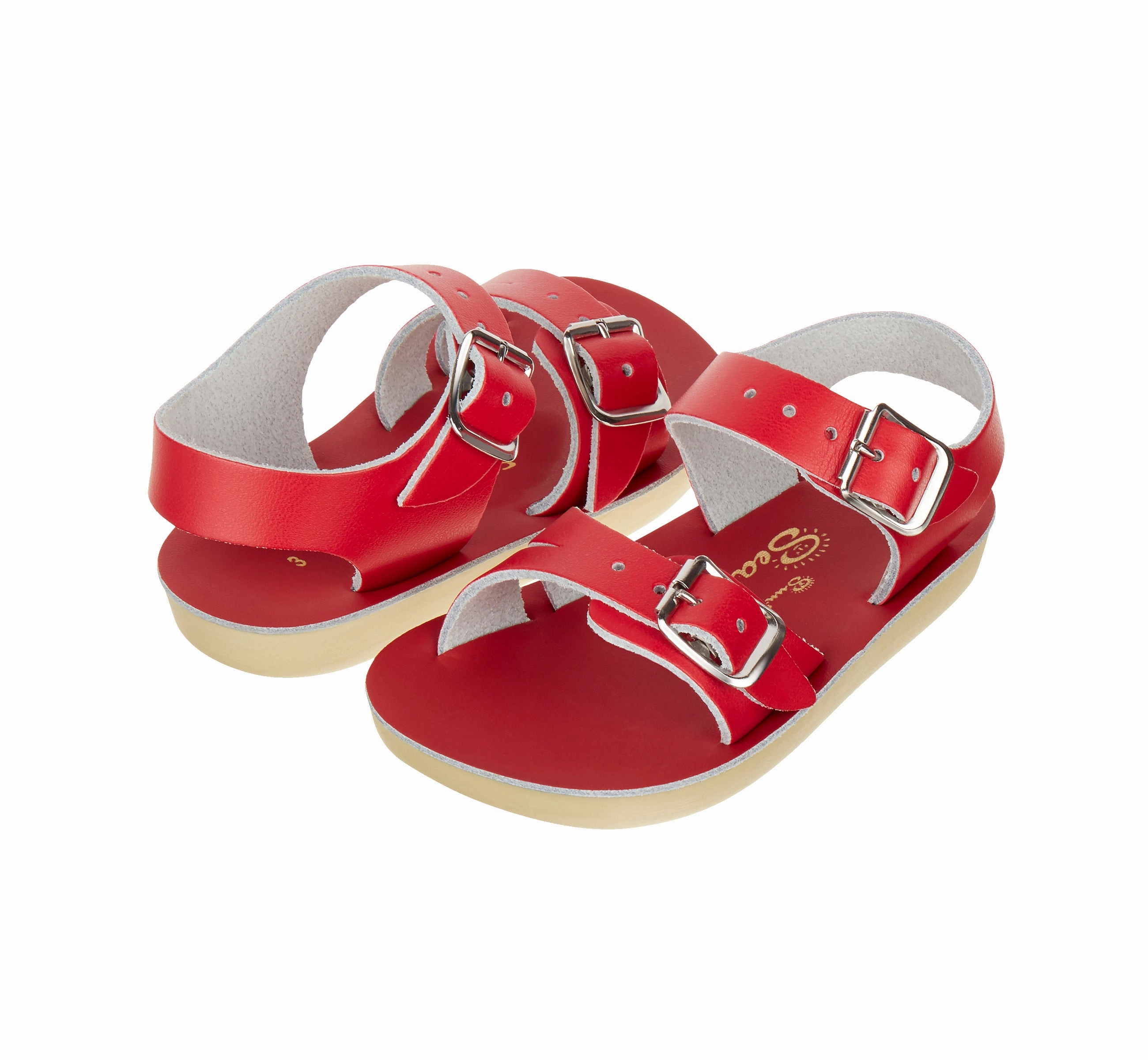 Recycled Rubber Sole Slide Ease Seawee Red Kids Sandal