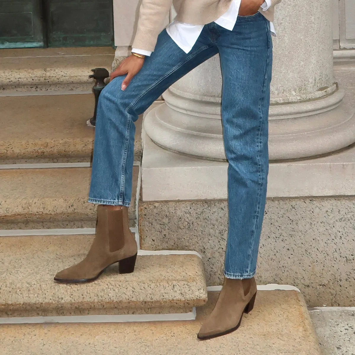 SHADIE H2O BOOTIES ARMY SUEDE Comfort Frame