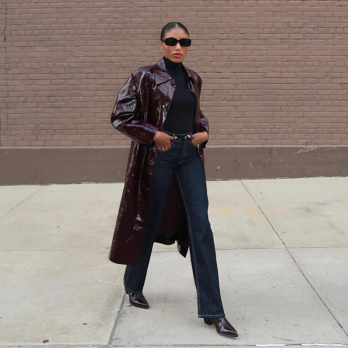 SHADIE H2O BOOTIES MULBERRY CRINKLE PATENT Fashionable