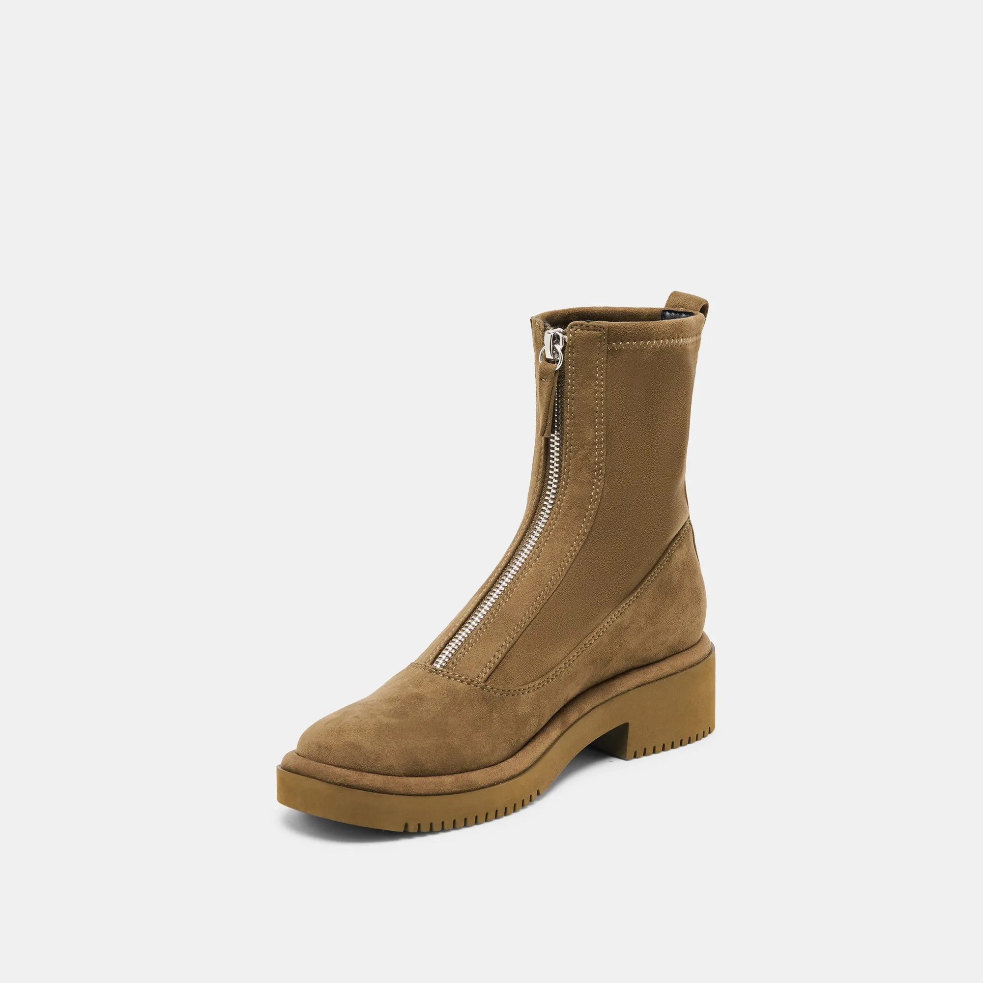 SHANTE BOOTS DK OLIVE STELLA SUEDE Maximum look Balanced Flex Grooves