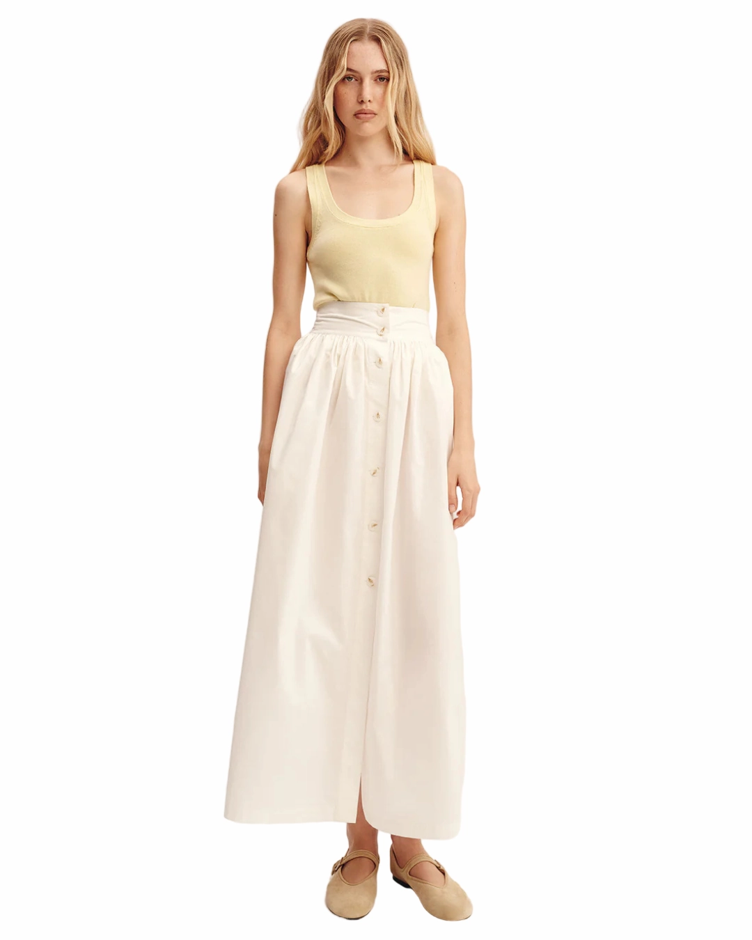 Oscar Skirt in Cream Clean Aesthetic
